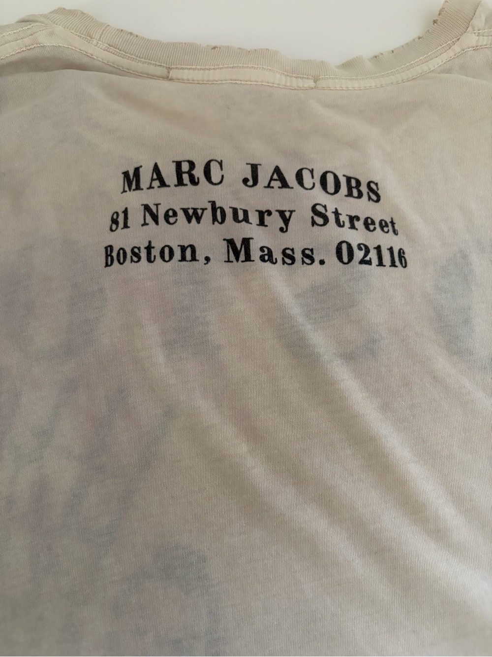 VTG MARC JACOBS Boston Newbury St. T-Shirt Sailor Nautical Graphic Tee Small - Picture 5 of 13
